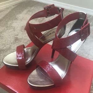 Bebe red sandals